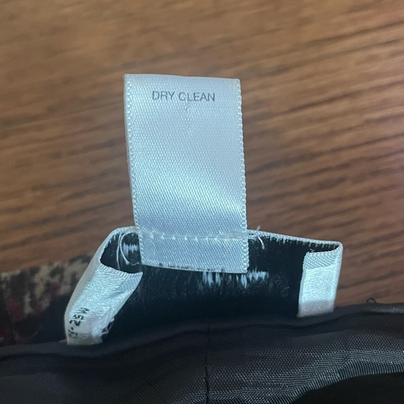 Ann Taylor Loft Y2K Earthy Floral Silk Linen Skirt Lace Hem 4 Office Career Work - Picture 6 of 8